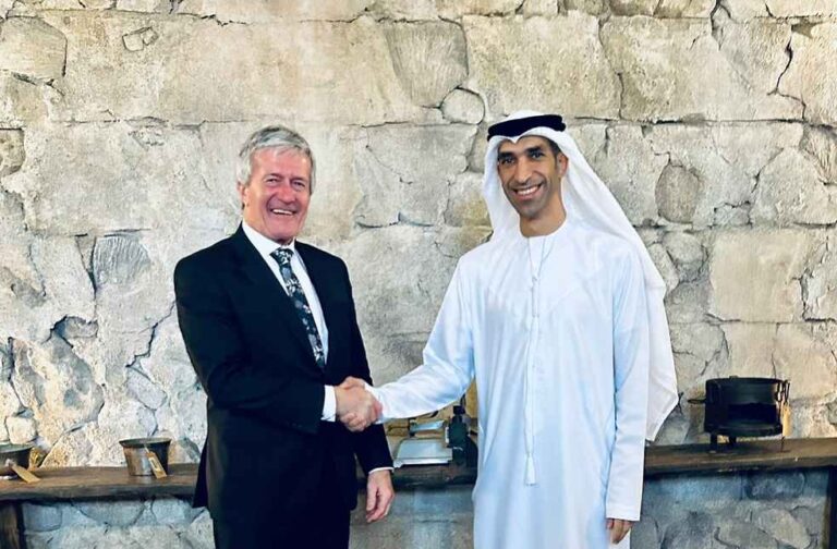 Thani Al Zeyoudi and Damien O'Connor_UAE - NZ Trade