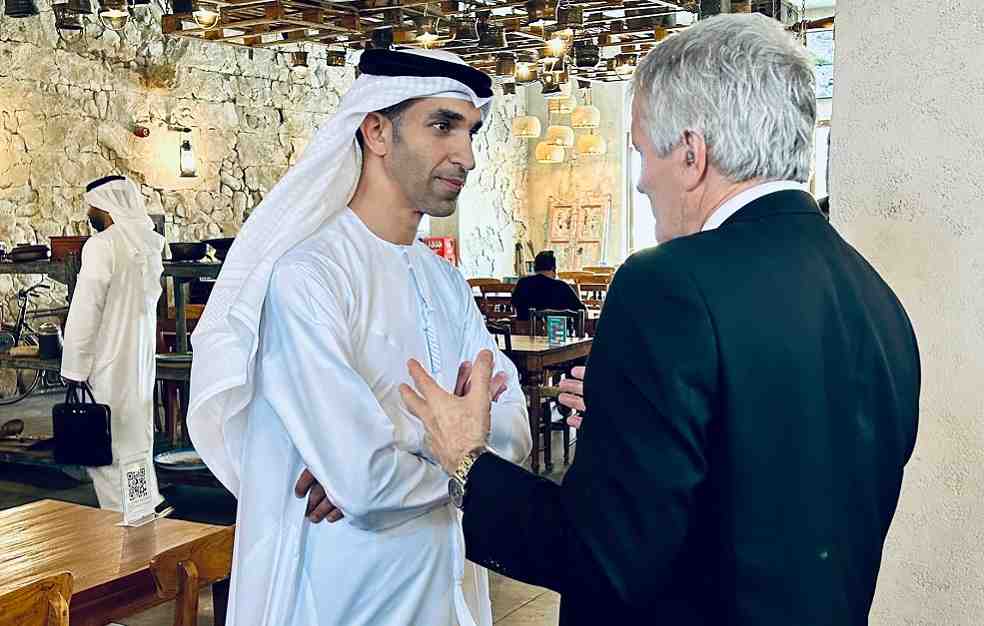 Thani Al Zeyoudi and Damien O'Connor_UAE - NZ Trade Deal Talks