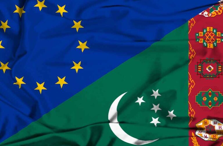 Turkmenistan-EU Energy Deal_Flags