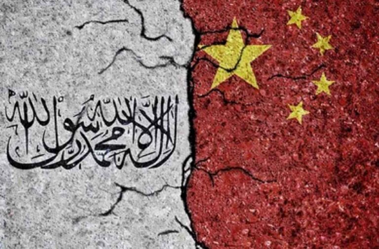 cracks-painted-texture-wall-flag_Taliban and China