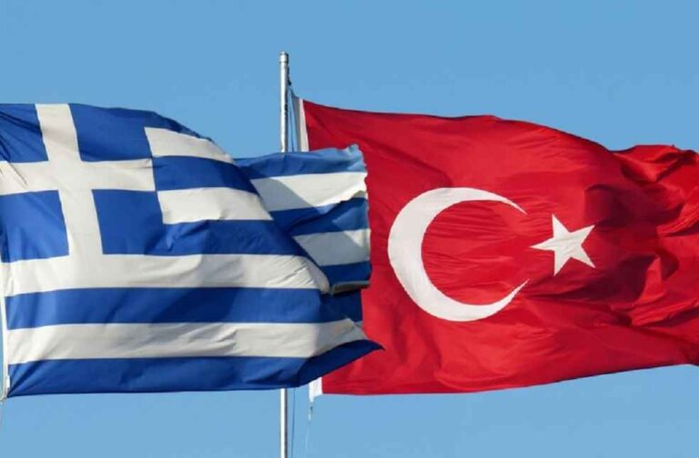 greece and Turkey Flags