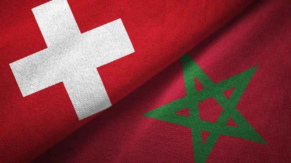 Switzerland and Morocco Flags