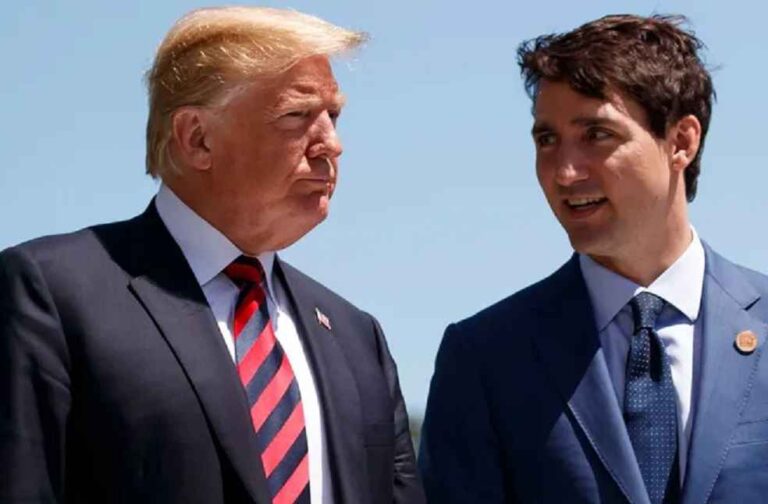 Justin Trudeau and Donald Trump